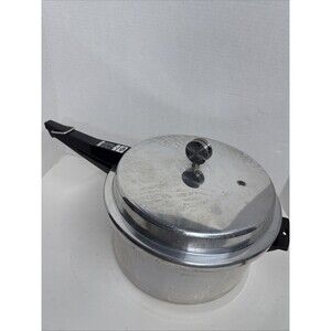 MIRRO MATIC Large Pressure Cooker Canner 6Qt M- 0296 w Gasket Jiggler Weight USA